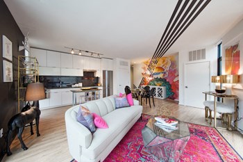 Spacious Media Lounge with Comfortable Lounge Seating Spacious Apartment Rentals in Shaw DC - Photo Gallery 4