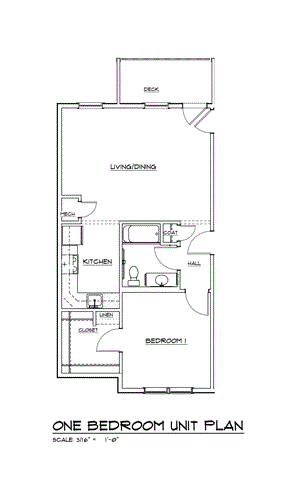 1 bedroom Floor Plan