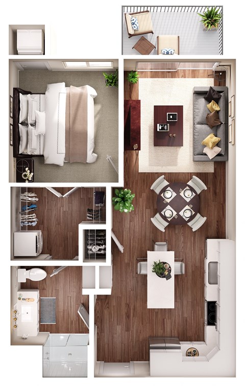 a floor plan of a 1 bedroom apartment at princeton court apartments in dallas, tx