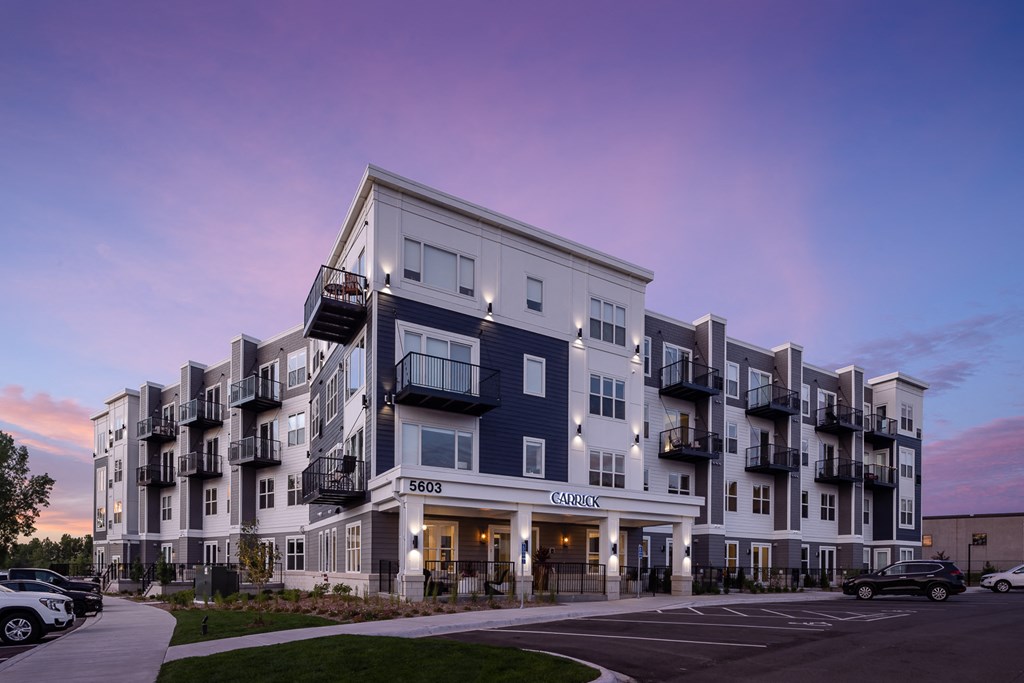 Carrick Exterior at Dusk