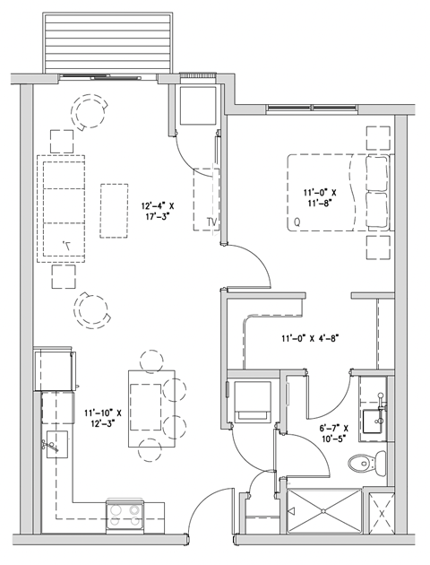 a floor plan of a small house