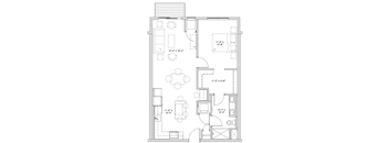 a floor plan of a small house