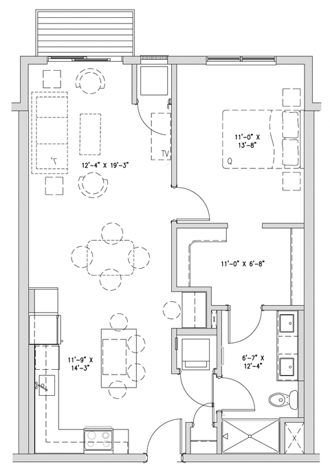 a floor plan of a small house