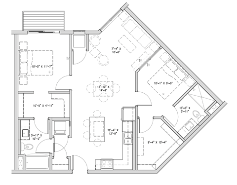 a floor plan of a house with different floors