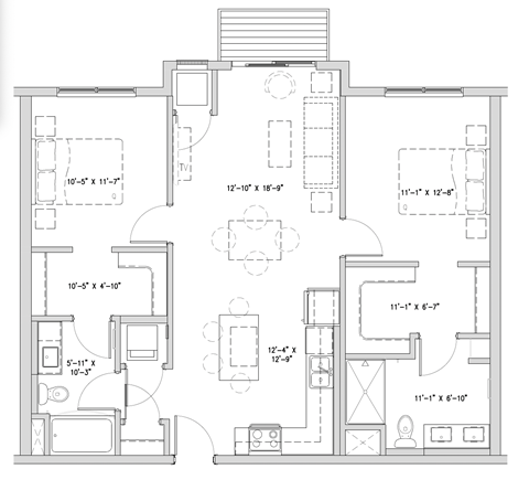 a drawing of a floor plan of a house