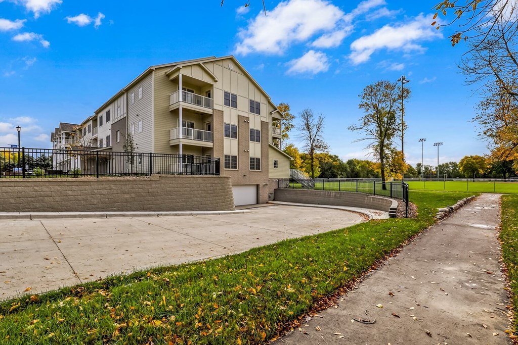 the building where the apartment is located