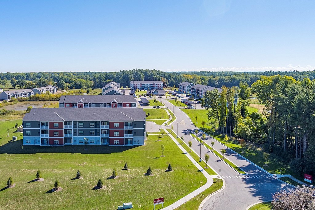 Aerial View of Central Park Apartments in Greenville MI
