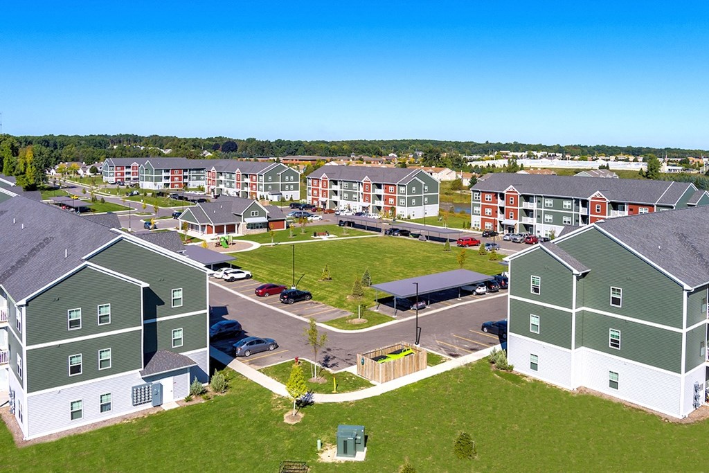 Aerial View of Central Park Apartments in Greenville MI