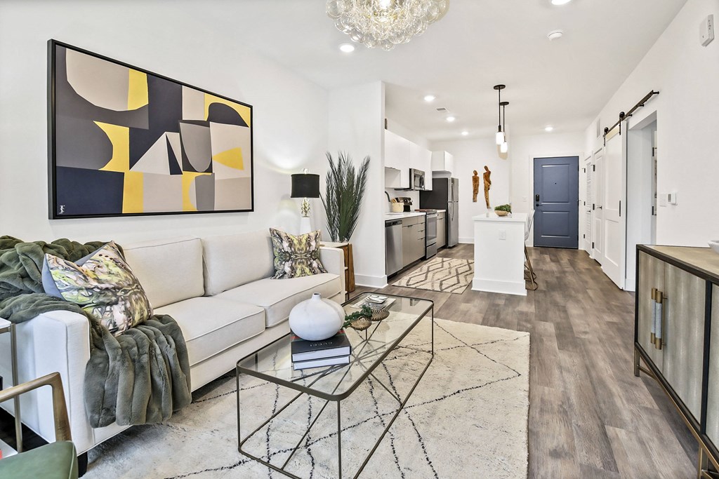 Living Room With Kitchen at The Palms 1101, Columbia, SC, 29201