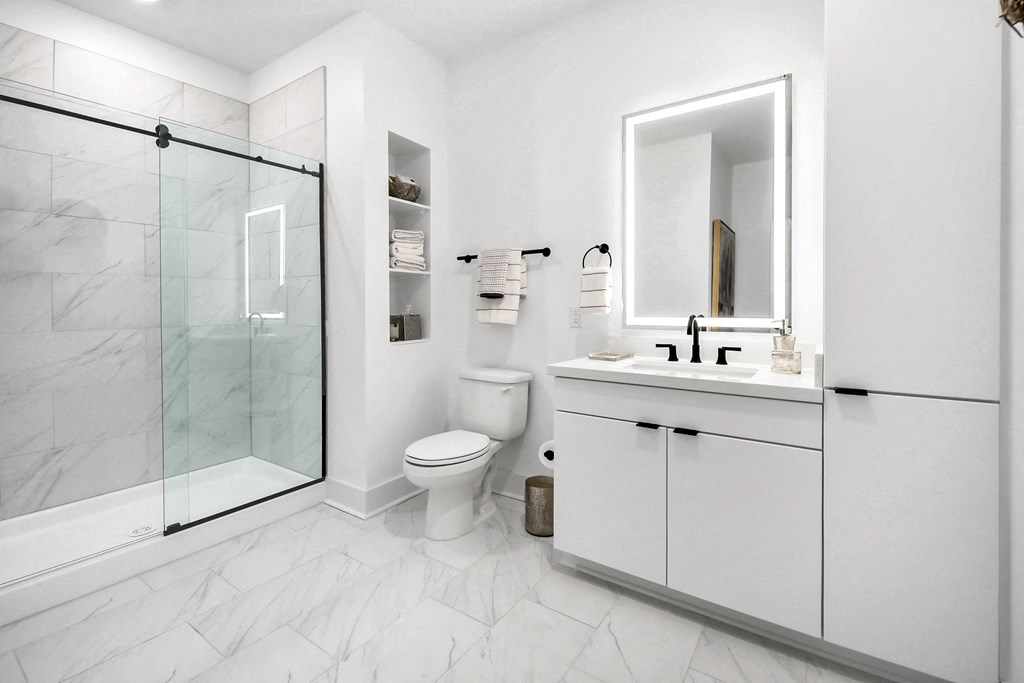 Bathroom With Bathtub at The Palms 1101, South Carolina