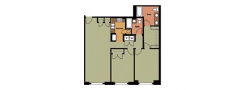 2A: Beds-2: Baths-2: Sq Ft Range - 1172-1172