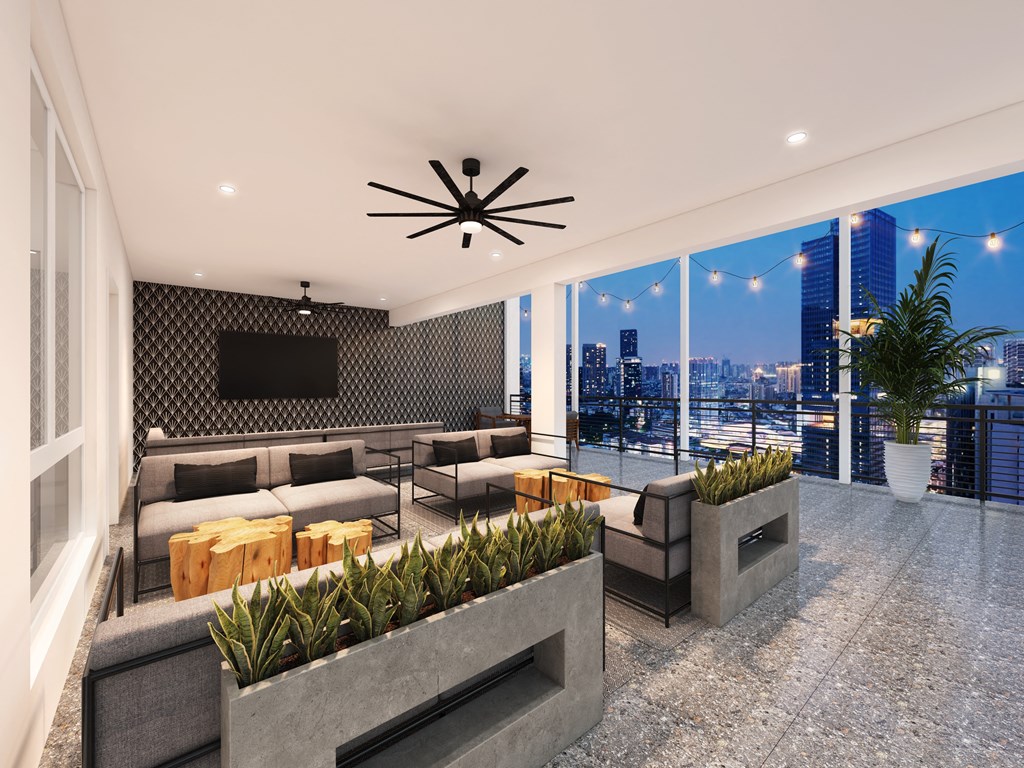 6th Floor Patio with Balcony at The Palms 1101, Columbia, South Carolina