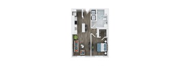 A1 Floor Plan at The Palms 1101, Columbia, 29201