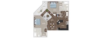 Bundrick Floor Plan at The Residence at Marina Bay, Irmo, SC, 29063