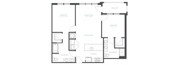 Catawba Floor Plan at Residence at Tailrace Marina, North Carolina, 28120
