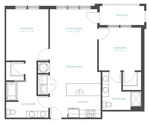 Catawba Floor Plan at Residence at Tailrace Marina, North Carolina, 28120