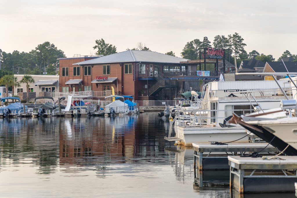a view of the marina from the water at The Residence at Marina Bay, Irmo, 29063
