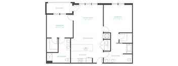 Rouge Floor Plan at Residence at Tailrace Marina, North Carolina, 28120