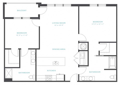 Rouge Floor Plan at Residence at Tailrace Marina, North Carolina, 28120