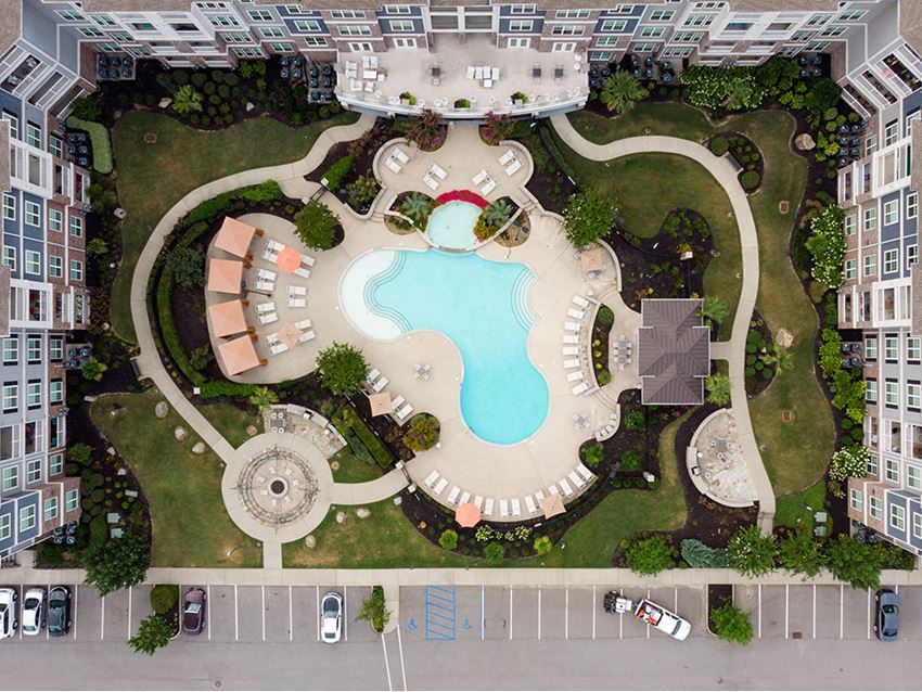 Aerial View Of Pool Aerial View Of Pool at The Residence at Marina Bay, South Carolina