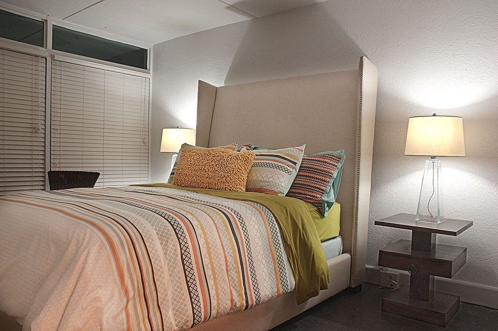 Spacious Bedroom With Comfortable Bed at The Palms on Main, Columbia, SC