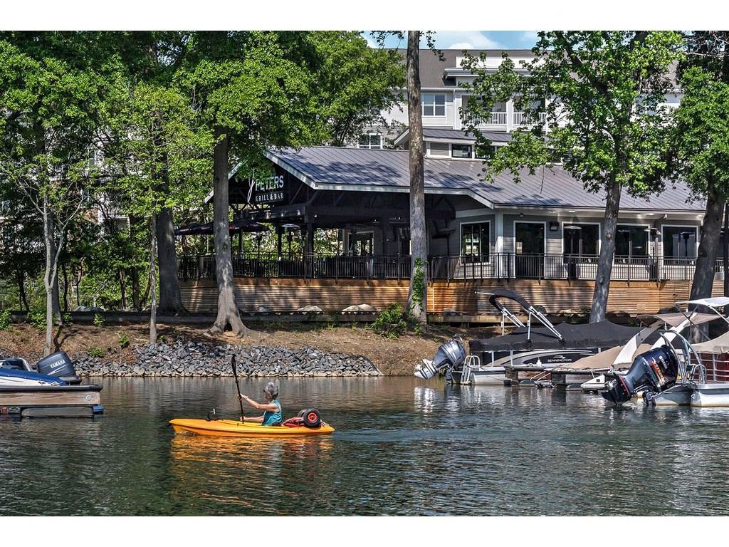 Lake With Boats at Residence at Tailrace Marina, Mount Holly, 28120