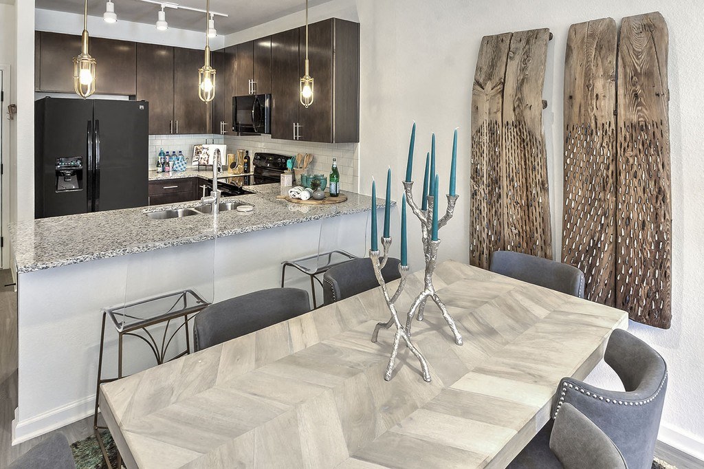 Elegant Dining Area at Residence at Tailrace Marina, Mount Holly
