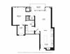 1 Bed 1 Bath Floor Plan - Sq.Ft. 1,132 1 Bed 1 Bath Floor Plan at Two Lincoln Tower, Bellevue, Washington