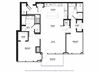 2 Bed 2.5 Bathroom Floor Plan- Sq.Ft. 1,427 -to 1,731 2 Bed 2.5 Bathroom Floor Plan at Two Lincoln Tower, Bellevue, WA, 98004