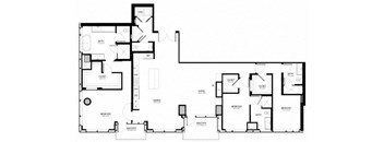 D1 Floor Plan at Two Lincoln Tower, Bellevue