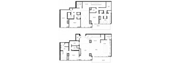 F1 Floor Plan at Two Lincoln Tower, Washington, 98004