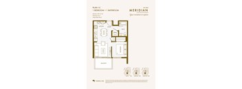 a floor plan of a home with a bedroom and bathroom and a terrace