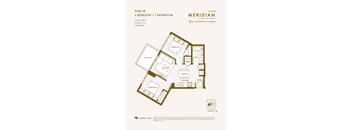 a floor plan of a bedroom apartment