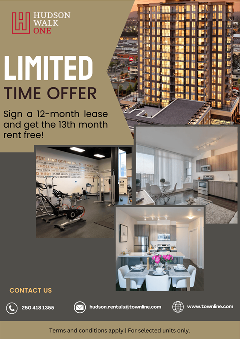sign a 12 month lease and get the 18th month rent free in your home