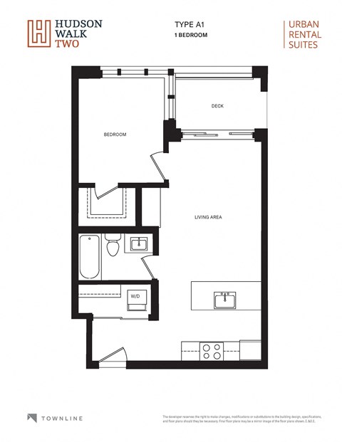 a floor plan of hudson walk two