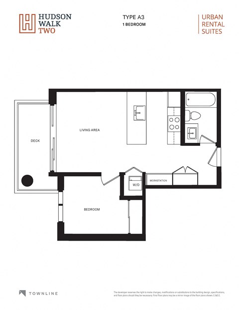 a floor plan of hudson walk two