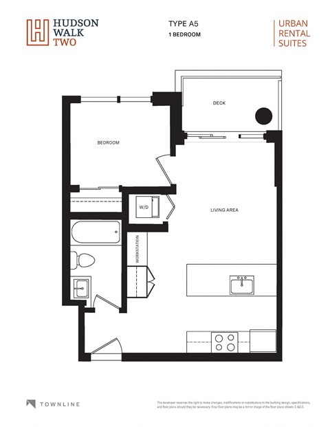a floor plan of hudson walk two