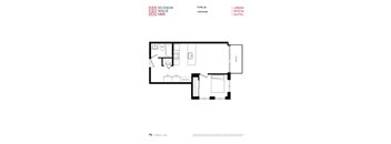 a floor plan of urban retreat suites