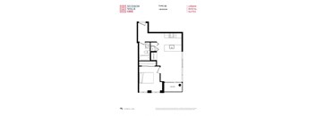 bedroom floor plan an in 2 bed 1 bath apartment
