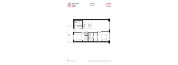 a floor plan for a 2 bedroom apartment