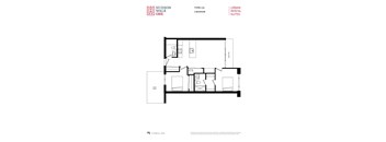 a floor plan for a two bedroom unit