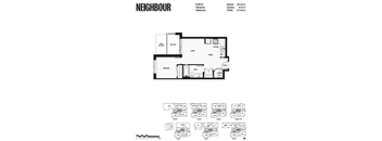 A black and white floor plan for a house layout.