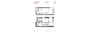 a floor plan for a two bedroom unit
