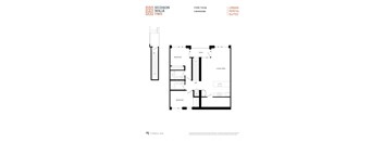 a floor plan of the two bedroom unit