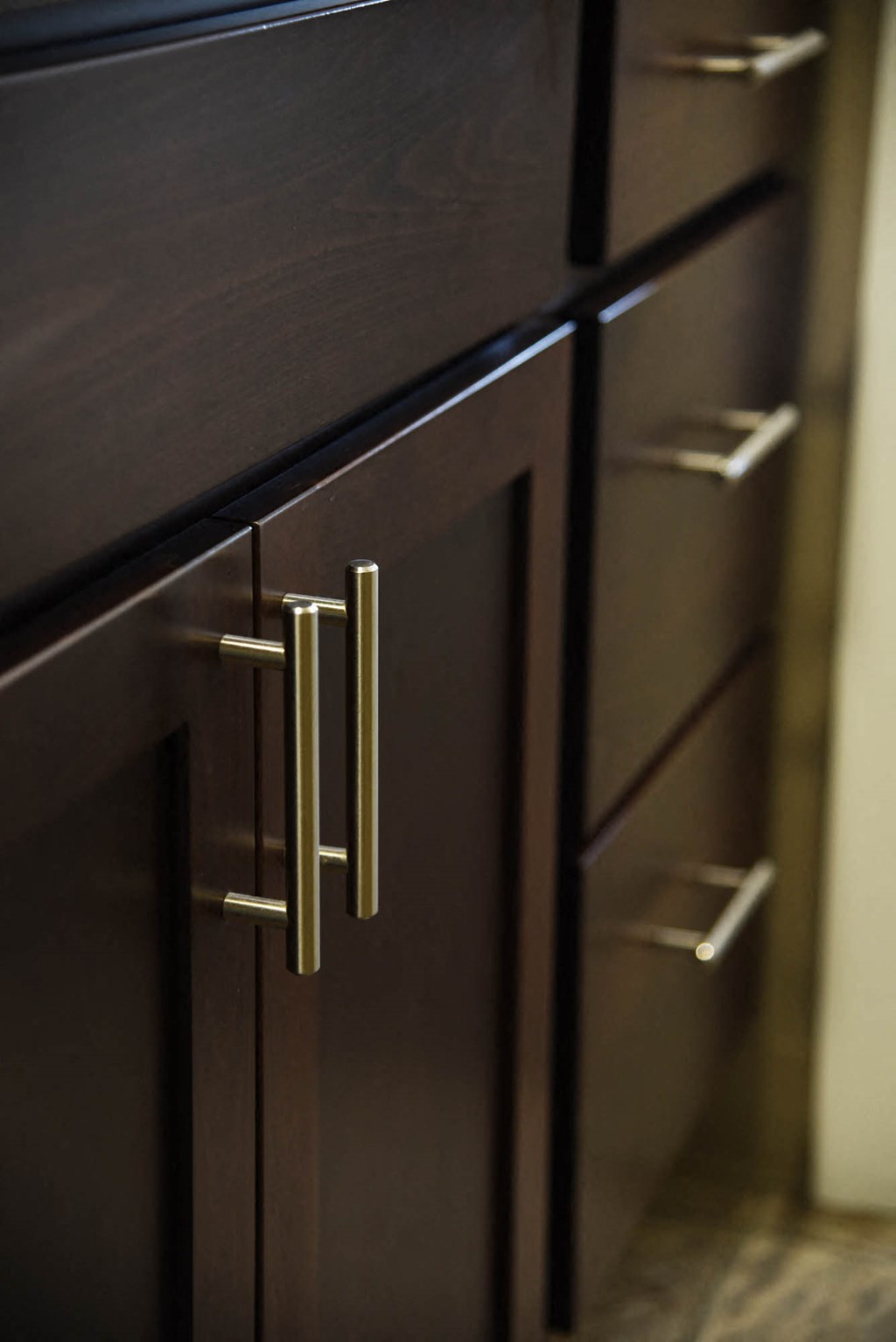 Bathroom Storage at Railhead Apartments, Spokane