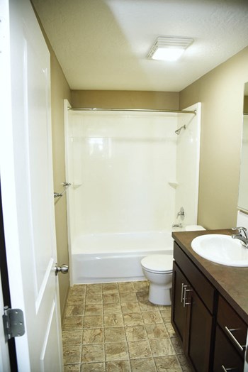 Spa Inspired Bathroom at Railhead Apartments, Spokane, WA, 99202 - Photo Gallery 19