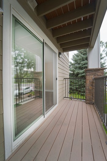 Apartment Balcony Apartment Balcony at Railhead Apartments, Spokane