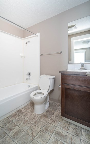 Luxurious Bathroom Luxurious Bathroom at Railhead Apartments, Washington