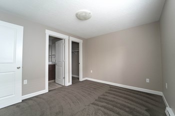Carpeted Bedroom at Railhead Apartments, Spokane, 99202