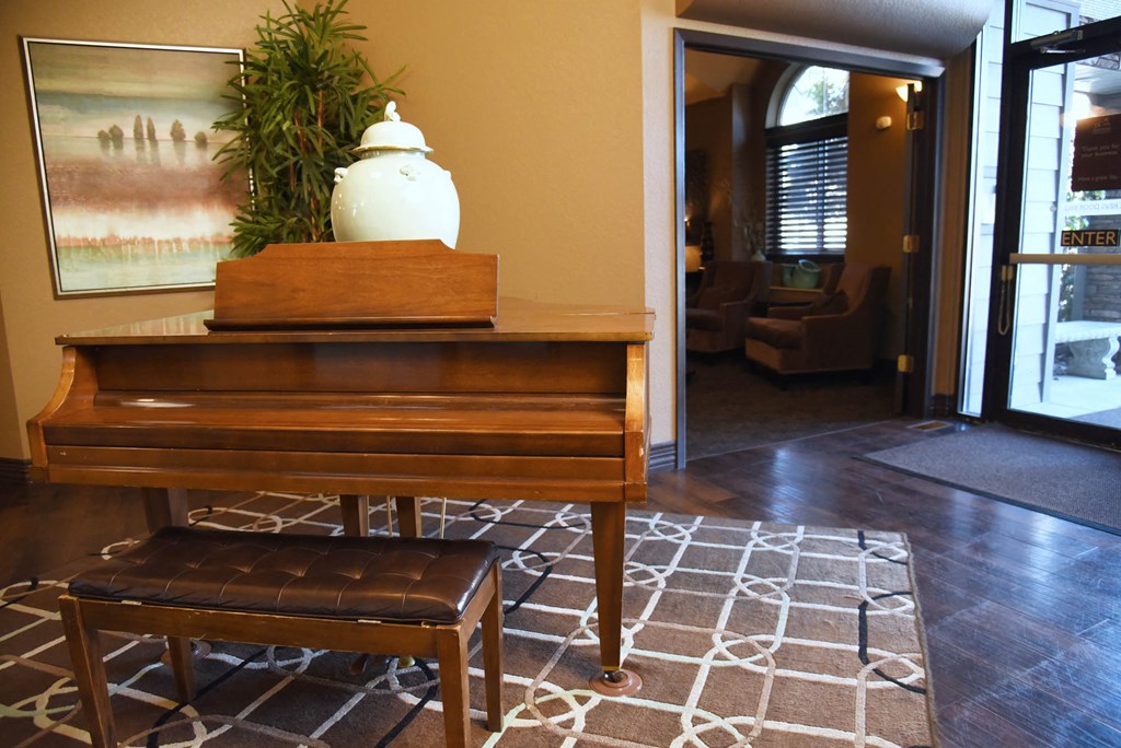 Clubhouse interior floor design at Graymayre Crossing Apartments, Washington, 99208